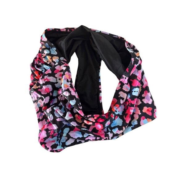 Tempt Me Two Piece Womens Bikini Size L Multicolor Animal Print Halter Padded To - Picture 10 of 12